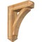 Ekena Millwork Thorton Arts and Crafts Rough Sawn Bracket w/ Offset Brace, Western Red Cedar, 8"W x 30"D x 36"H BKT0806X30X36THR03RWR - alternate 1